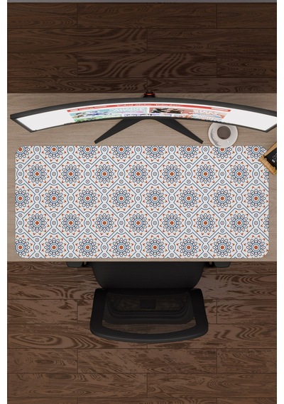 Türk Çini Kaymaz Dikişli Kauçuk Oyuncu Mousepad V3 - 90x40 Xxl Gaming Mouse Pad Fare Altlığı