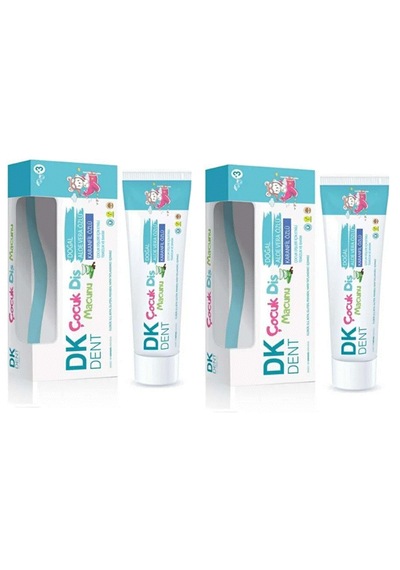 Dk Dent Çocuk Diş Macunu Doğal Aloe Vera Özlü Ve Karanfil Özlü Diş Fırçası Hediyeli 2x50 Ml Temel Bakım