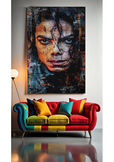Modern Soyut Sanat Michael Iı Ev Duvar Salon Güzellik Salonu Ofis Dükkan Dekarasyon Kanvas Tablo