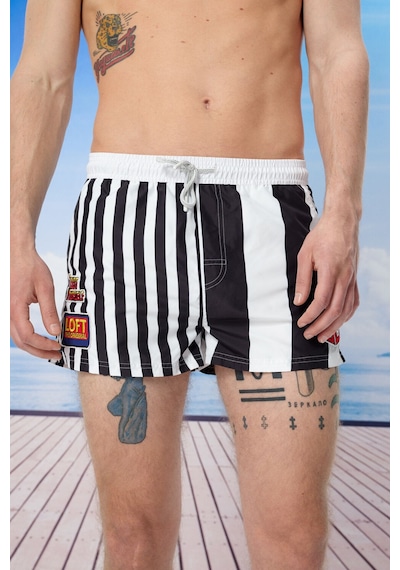 Loft Regular Fit Erkek Deniz Şortu Black/white