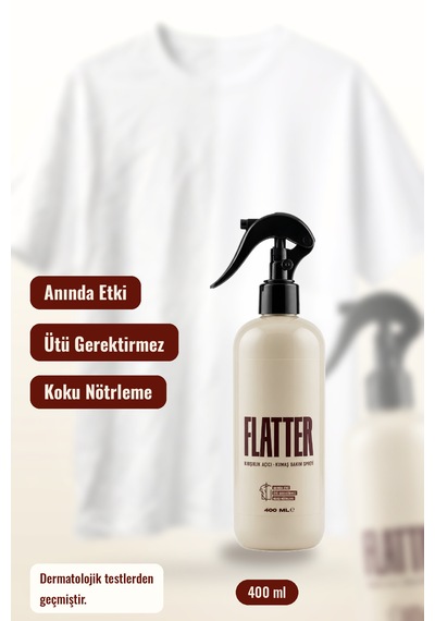 Flatter Kırışıklık Açıcı & Kumaş Bakım Spreyi - Ütüsüz Pratik Çözüm 400ml X 2 2'li Set