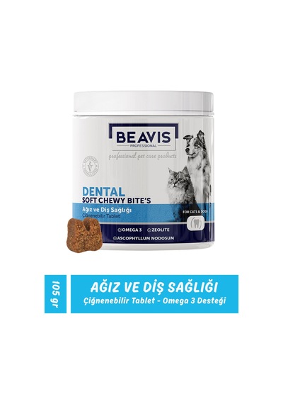 Kedi Köpekler İçin Dental Diş Sağlığı Ve Ağız Sağlığı Çiğneme Tableti 105 Gr