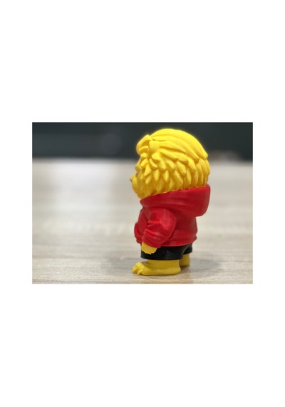 Kapüşonlu Modern Aslan Figürü 10cm