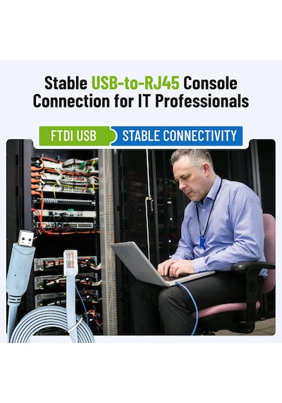 A-5238a Usb Cisco Konsol Consol Rj45 Ch340 Kablosu - 1.8 M Standart