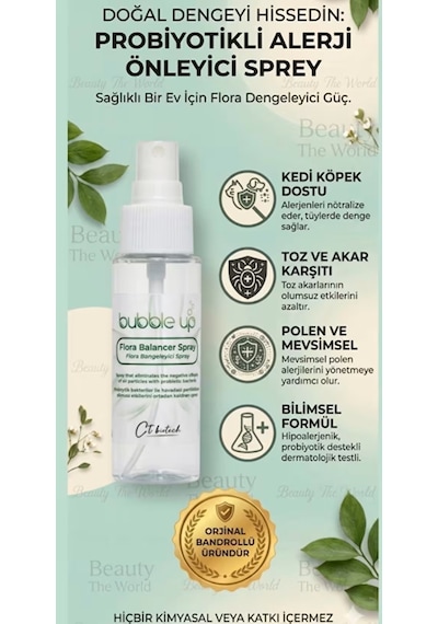 Bubble Up Flora Balancer Probiyotikli Hapşurma Önleyici Sprey
