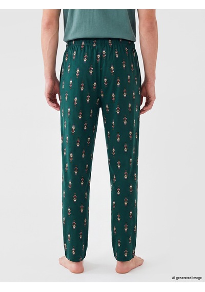 LC Waikiki Lc Waıkıkı Yeşil Regular Fit Erkek Pijama Alt