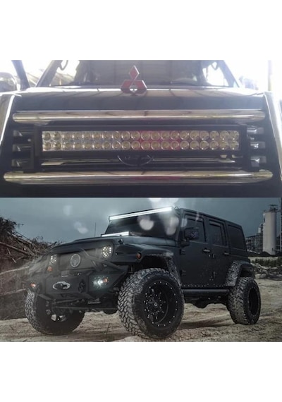 Offroad Led Bar 80 Cm 180 W 60 Led Delici/yayıcı Beyaz Işık Tepe Lamba Tavan Panjur Projeksiyon