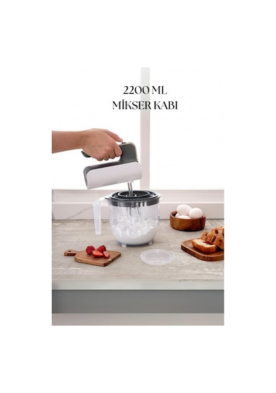 2200 Ml Mikser Kabı Füme & Ölçü Kabı & Saklama Kabı Diğer