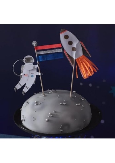 Space Cake Topper Uzay Pasta Süsü 256