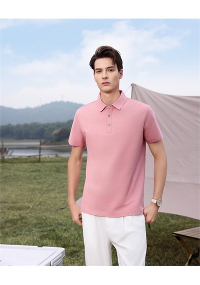 New Performance Premium Polo T-shirt %72,8 Pamuk %27,2 Polyester Pudra