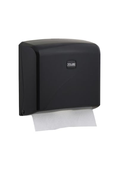 Vialli Z Katlı Kağıt Havlu Dispenseri Max 22 Cm 200 Adet Siyah