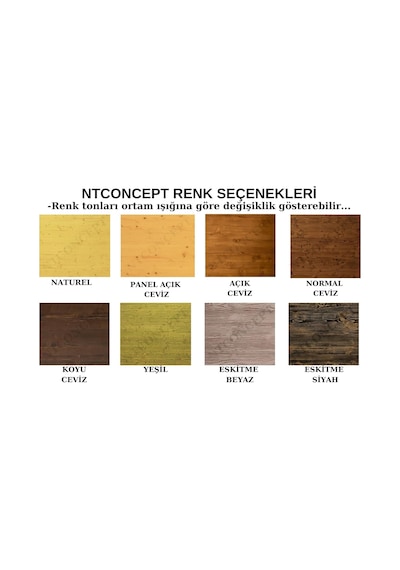 Ntconcept Uni Masif Ahşap Tv Stand -ntmats5580a 140 Cm Tek Renk