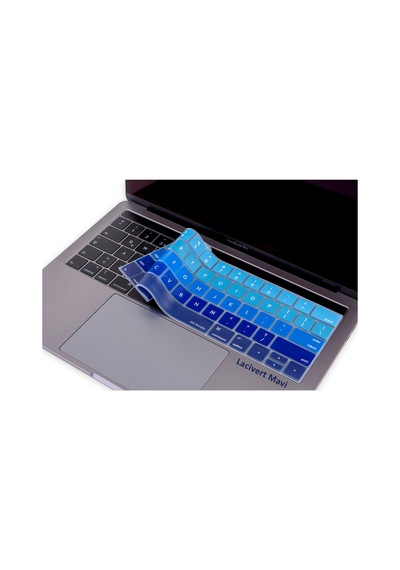Apple Uyumlu MacBook Pro TouchBar Klavye Koruyucu 13-15inc US İngilizce Ombre
