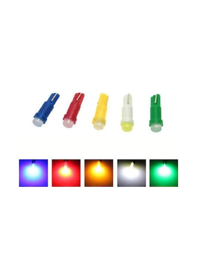 Fardoktoru T5 Led Oto Kilometre Kadran Ampulü Mavi 10 Adet