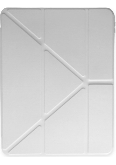 İpad Air 2 9.7 Uyumlu Kılıf Kalem Bölmeli Uyku Modlu Smart Case - Gri Kapaklı Kılıf