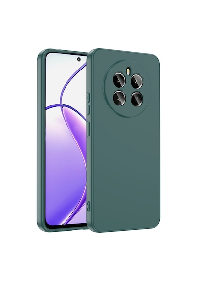 Zore Realme 12 4g Kılıf Nvth Mara Lansman Kapak - Koyu Yeşil