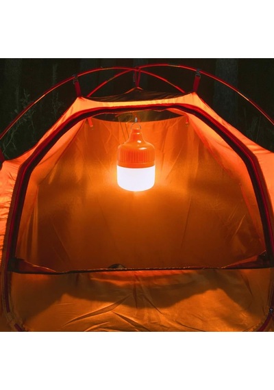 Ledx Ln-or20g 20 Watt Type-c Şarjlı Taşınabilir Asma Kancalı Kamp Çadır Lambası 6500k 1200mah 3 Modlu Abs Malzeme Şeffaf