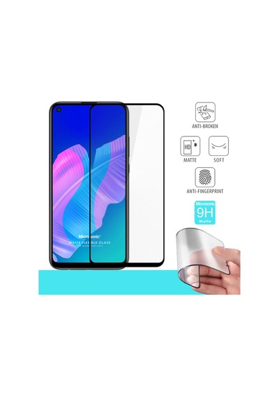 Microsonic Huawei P40 Lite E Seramik Matte Flexible Ekran Koruyucu Siyah