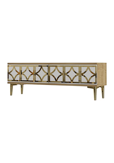 Tsa1237dbg Lem Tv Sehpası Safirmeşe-beyaz-gold 120cm