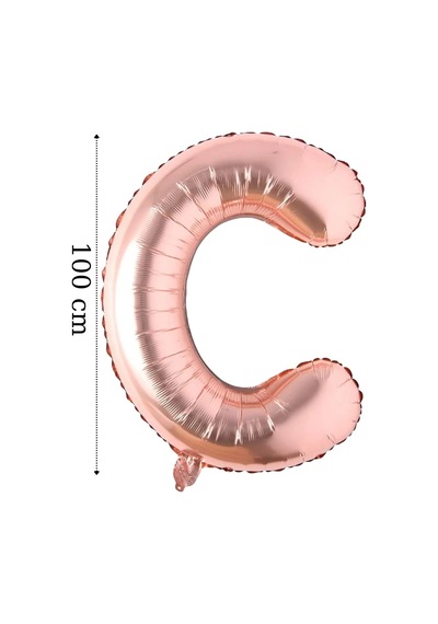 Kişiye Özel Doğum Günü Folyo Balon Set 76 Cm İsim Folyo Balon 5 Harf Rose Gold Pembe