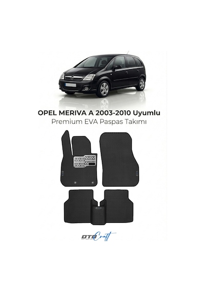 Opel Meriva A 2003-2010 Araca Özel 3d Havuzlu Eva Paspas Tam Set 5 Parça