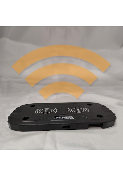 Volkher Led Lamba + Wireless Temassız Şarj Cihazı