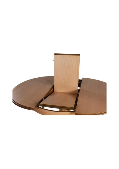 Rika Baba Ayak Oval Açılır Masa 70x110 Natural