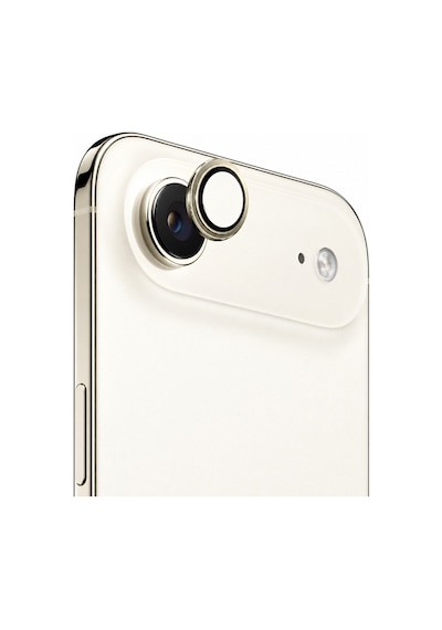 Safir Lens İphone 17 Air Uyumlu Kolay Kurulum Aparatlı Alüminyum Çerçeveli 9h Kamera Lens Koruyucu Gold