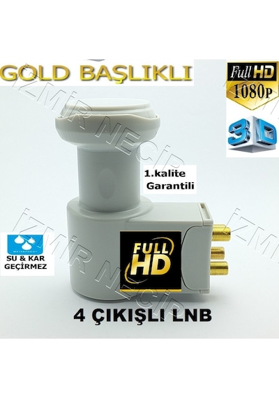 3D Uyumlu 4 Lü Lnb 4K Ultra Hd Universal Quad Lnb Elembi̇