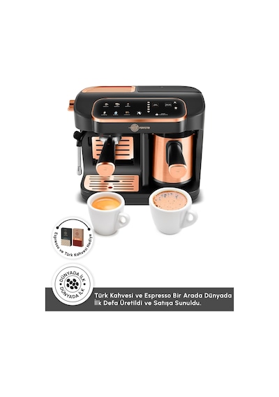 Karaca Hatır Perfetto Dijital Ve Dokunmatik Ekranlı Espresso Ve Türk Kahve Makinesi