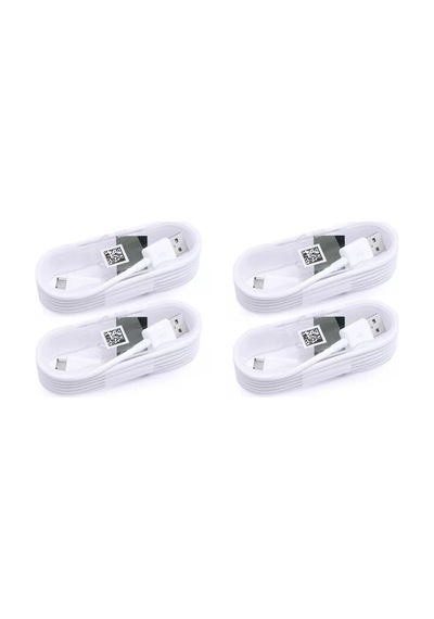 Pdateknoloji Micro Usb Data Ve Şarj Kablosu 4 Adet 1,5 M Beyaz