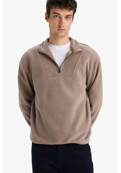 Defacto Boxy Fit Dik Yaka Baskılı Polar Sweatshirt E8632ax25wnbn571 Kahve Defacto Boxy Fit Dik Yaka Baskılı Polar Sweatshirt E8632ax25wnbn571 Kahve