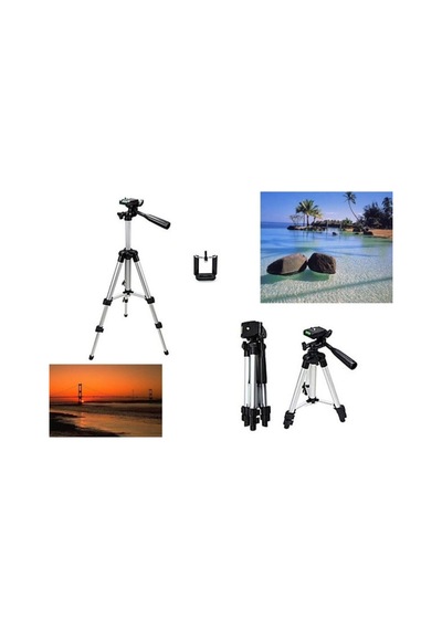 Tripod : Telefon Ve Kamera Tutucu Ayak + Telefon Tutucu - Büyük