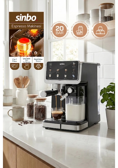 Sinbo SCM-9033 1350 W Espresso Kahve Makinesi