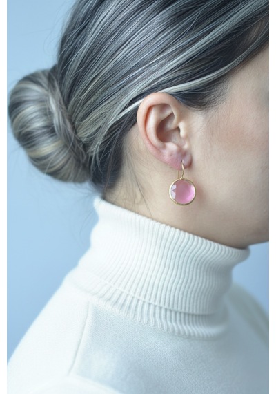 Kadir Jewellery 22 Ayar Altın Kaplama Kadın Taşlı Küpe -el İşçiliği Ve Hipoalerjenik Küpe çok renkli 15793391