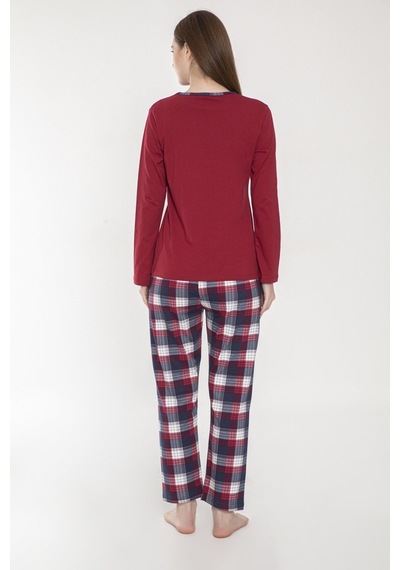 Vishenka Kadın %100 Penye Baskılı Pijama Takımı