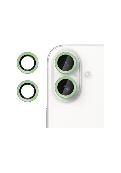 Nettech Apple Uyumlu iPhone 17 Safir Lens Kamera Cam Koruyucu - Yeşil