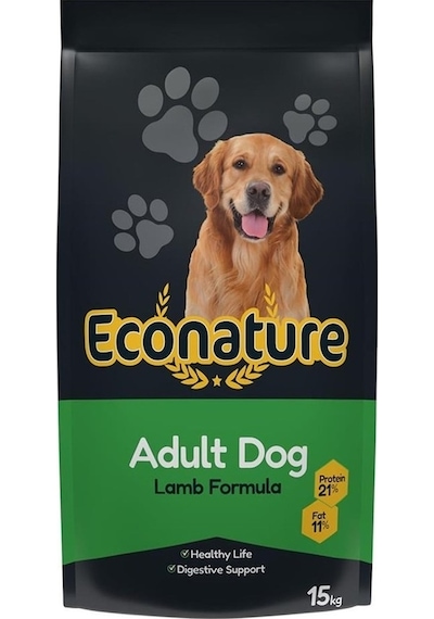 Econature Kuzu Etli Yetişkin Köpek Maması 15 KG