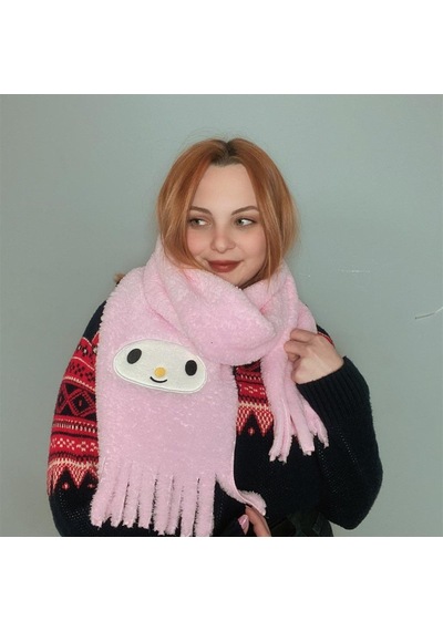 Peluş Atkı Anime Pembe
