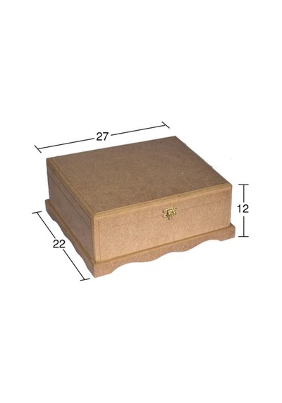 Ahşap Bazalı Kutu Ku249