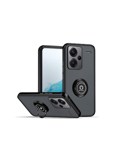 Nihcase Xiaomi Redmi Note 13 Pro Plus Kılıf Mat Montreal Yüzüklü Spot Kapak