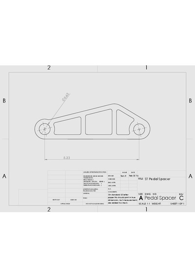 Fiesta St Pedal Ara Parçası Spacer