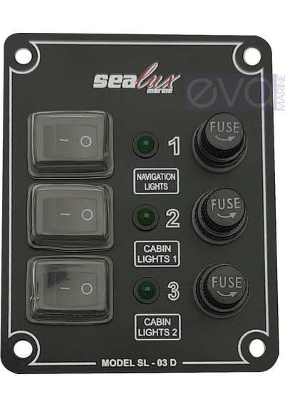 Sealux 3'Lü Dikey, Izoleli, Switch Panel, Sigortalı