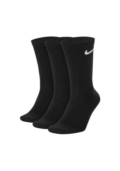 Nike Sx7676-010 Everyday Lightweight Crew Antrenman Çorapları 3 Çift Sıyah
