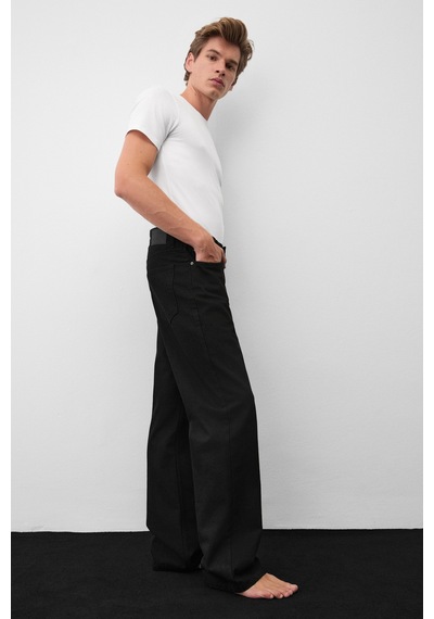 Grımelange Grimelange Ryder Erkek Loose Fit Siyah Jeans