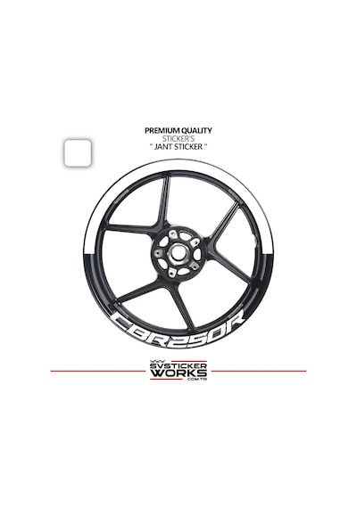 Honda Cbr 250 R Jant Şeridi Yarım Jant Kaplama & Cbr 250 R Yazı Sticker Seti 05288885