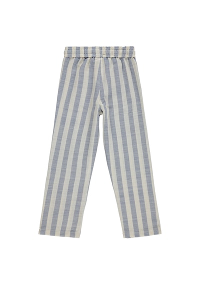 Civil Boys Kendinden Çizgili 6-9 Yaş Pantolon - Mavi Saks Mavi