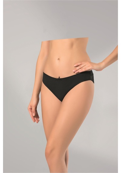241-bayan Dantelli Bikini-3lü Siyah