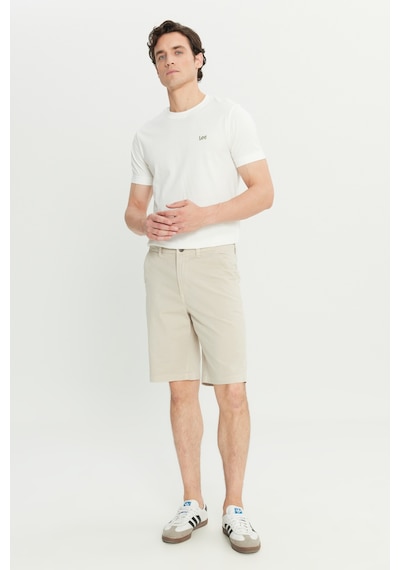 Lee Regular Fit Lastik Bel Detaylı Pamuklu Esnek Erkek Chino Şort L2510538369 Bej