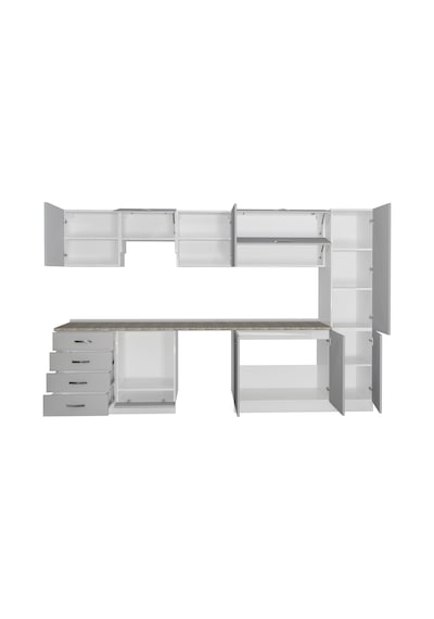 Decoraktiv Elite 325yq Ankastre Fırın Modüllü Mdf Hazır Mutfak Dolabı - Tezgah Dahil - Buz Gri Açık Gri Decoraktiv Elite 325yq Ankastre Fırın Modüllü Mdf Hazır Mutfak Dolabı - Tezgah Dahil - Buz Gri Açık Gri